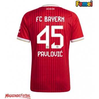 Bayern Munich Aleksandar Pavlovic #45 Tricou Fotbal Replică 2026-27 Femei Acasa